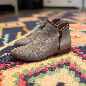 Eric Michel Ireland Textured Leather Ankle Booties